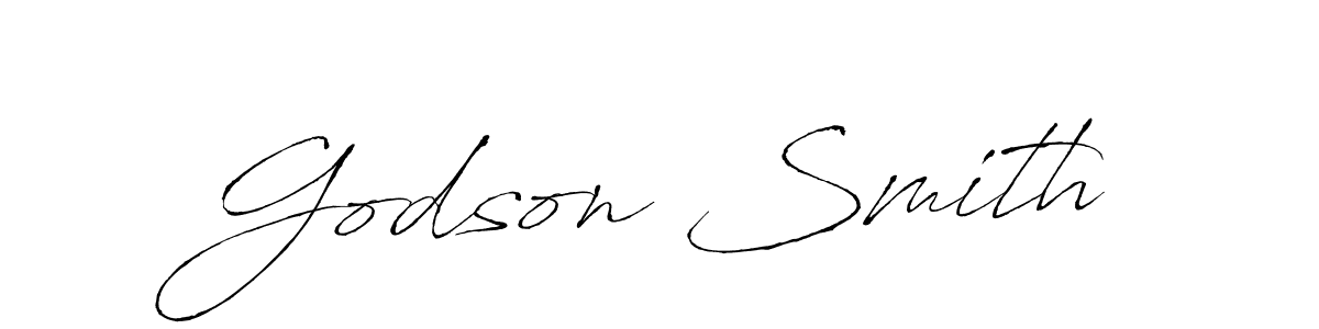 Make a beautiful signature design for name Godson Smith. With this signature (Antro_Vectra) style, you can create a handwritten signature for free. Godson Smith signature style 6 images and pictures png
