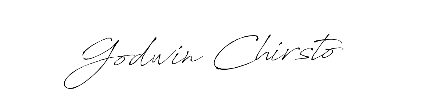 The best way (Antro_Vectra) to make a short signature is to pick only two or three words in your name. The name Godwin Chirsto include a total of six letters. For converting this name. Godwin Chirsto signature style 6 images and pictures png
