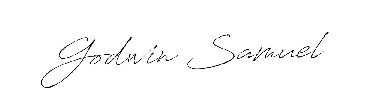 Make a beautiful signature design for name Godwin Samuel. With this signature (Antro_Vectra) style, you can create a handwritten signature for free. Godwin Samuel signature style 6 images and pictures png
