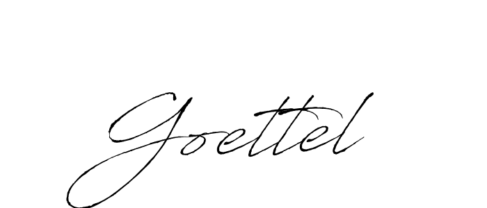 Also we have Goettel name is the best signature style. Create professional handwritten signature collection using Antro_Vectra autograph style. Goettel signature style 6 images and pictures png
