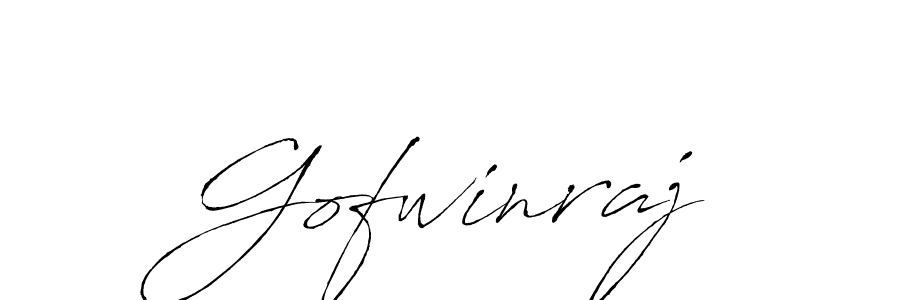 Also we have Gofwinraj name is the best signature style. Create professional handwritten signature collection using Antro_Vectra autograph style. Gofwinraj signature style 6 images and pictures png
