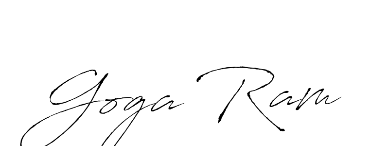 if you are searching for the best signature style for your name Goga Ram. so please give up your signature search. here we have designed multiple signature styles  using Antro_Vectra. Goga Ram signature style 6 images and pictures png