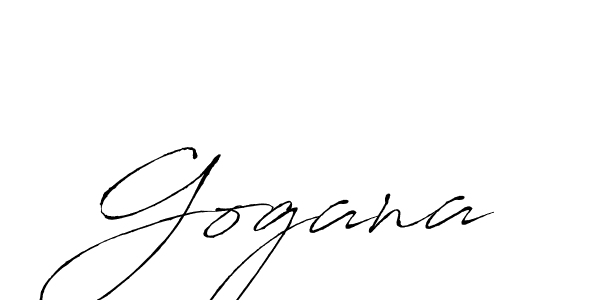 Make a beautiful signature design for name Gogana. With this signature (Antro_Vectra) style, you can create a handwritten signature for free. Gogana signature style 6 images and pictures png