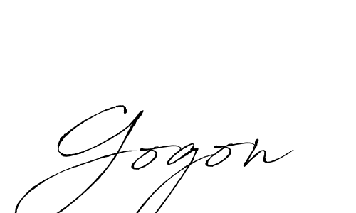 How to make Gogon signature? Antro_Vectra is a professional autograph style. Create handwritten signature for Gogon name. Gogon signature style 6 images and pictures png