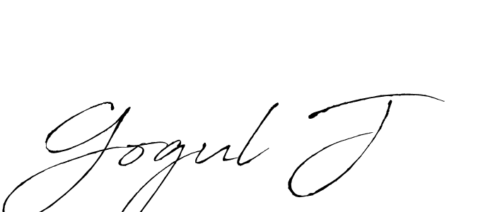 Similarly Antro_Vectra is the best handwritten signature design. Signature creator online .You can use it as an online autograph creator for name Gogul J. Gogul J signature style 6 images and pictures png