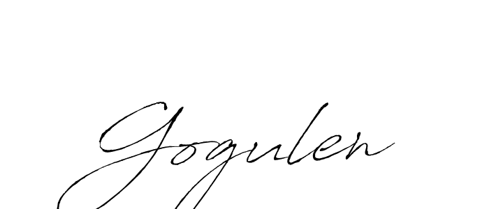 How to make Gogulen signature? Antro_Vectra is a professional autograph style. Create handwritten signature for Gogulen name. Gogulen signature style 6 images and pictures png