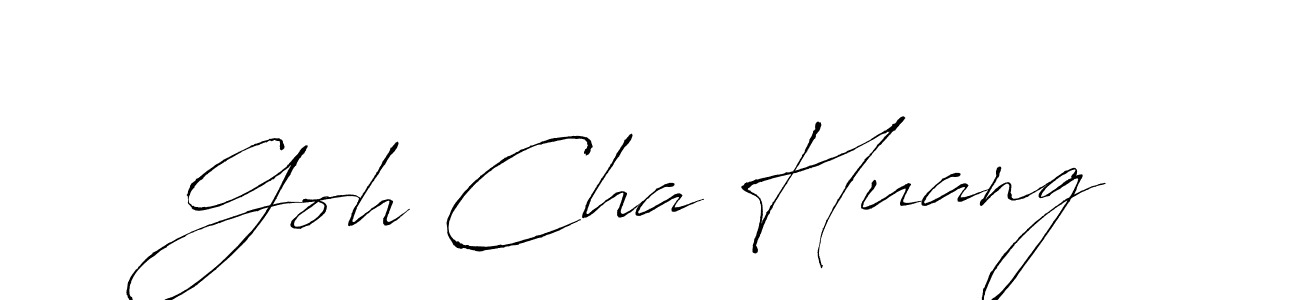 Use a signature maker to create a handwritten signature online. With this signature software, you can design (Antro_Vectra) your own signature for name Goh Cha Huang. Goh Cha Huang signature style 6 images and pictures png