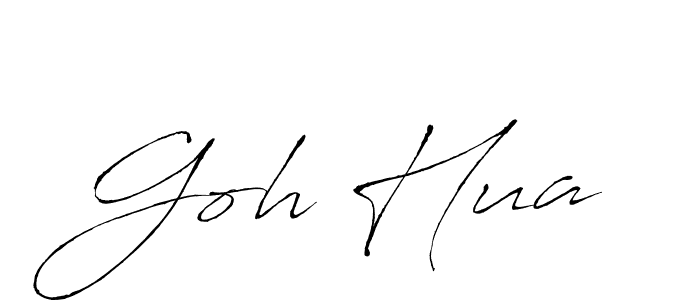 You should practise on your own different ways (Antro_Vectra) to write your name (Goh Hua) in signature. don't let someone else do it for you. Goh Hua signature style 6 images and pictures png