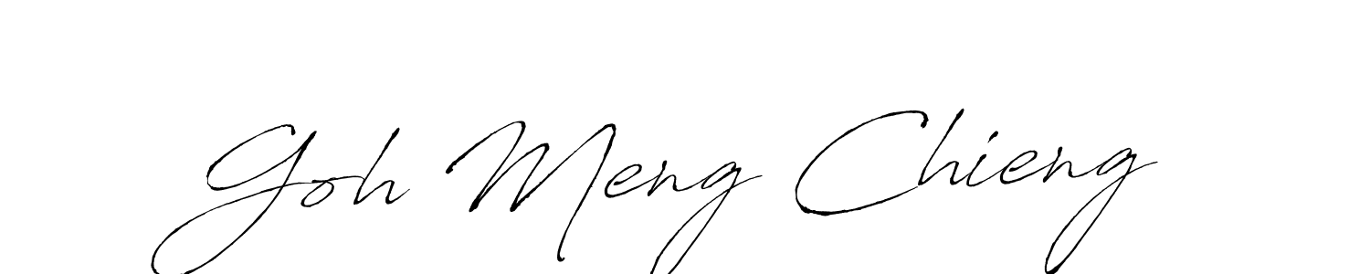 Make a beautiful signature design for name Goh Meng Chieng. With this signature (Antro_Vectra) style, you can create a handwritten signature for free. Goh Meng Chieng signature style 6 images and pictures png