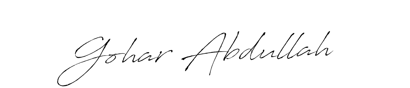 See photos of Gohar Abdullah official signature by Spectra . Check more albums & portfolios. Read reviews & check more about Antro_Vectra font. Gohar Abdullah signature style 6 images and pictures png