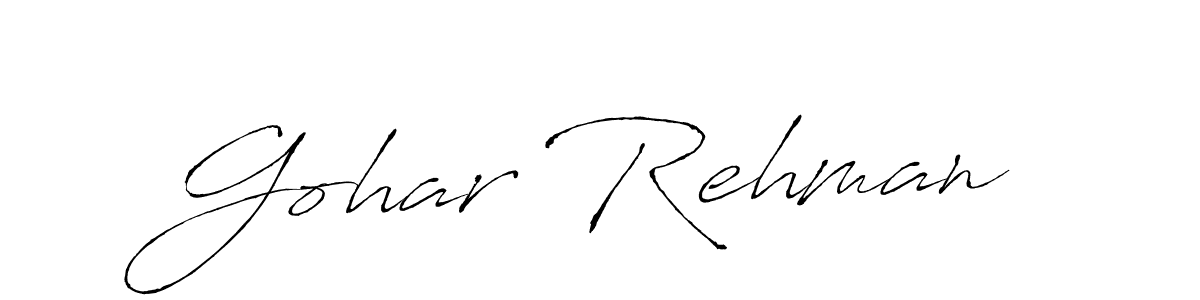 It looks lik you need a new signature style for name Gohar Rehman. Design unique handwritten (Antro_Vectra) signature with our free signature maker in just a few clicks. Gohar Rehman signature style 6 images and pictures png