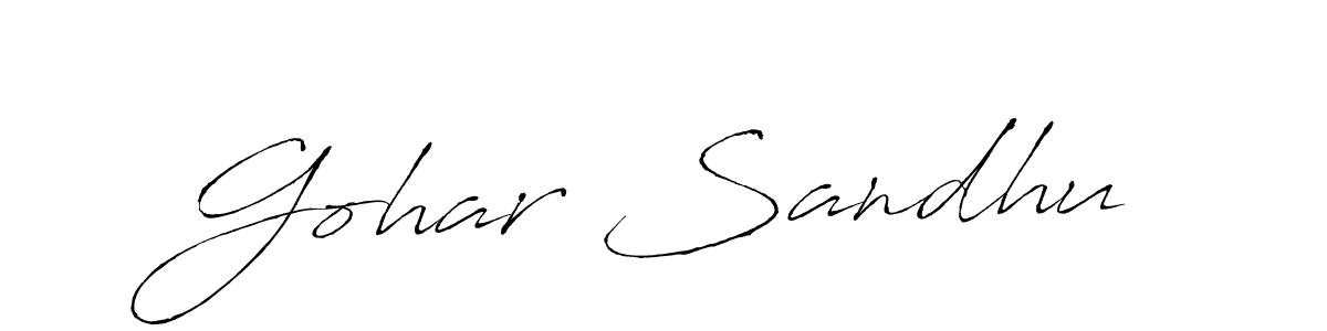 How to make Gohar Sandhu signature? Antro_Vectra is a professional autograph style. Create handwritten signature for Gohar Sandhu name. Gohar Sandhu signature style 6 images and pictures png