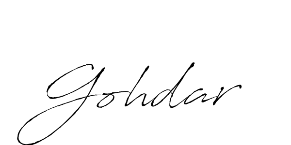 Create a beautiful signature design for name Gohdar. With this signature (Antro_Vectra) fonts, you can make a handwritten signature for free. Gohdar signature style 6 images and pictures png