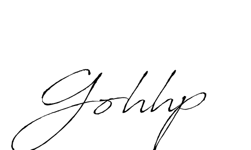 Gohhp stylish signature style. Best Handwritten Sign (Antro_Vectra) for my name. Handwritten Signature Collection Ideas for my name Gohhp. Gohhp signature style 6 images and pictures png