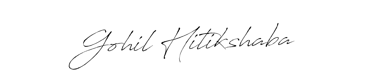 It looks lik you need a new signature style for name Gohil Hitikshaba. Design unique handwritten (Antro_Vectra) signature with our free signature maker in just a few clicks. Gohil Hitikshaba signature style 6 images and pictures png