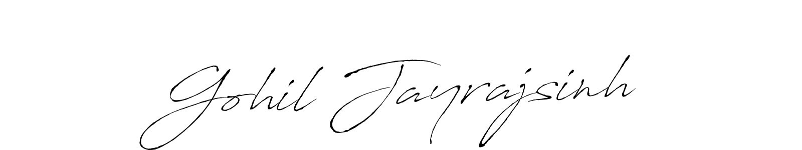How to make Gohil Jayrajsinh signature? Antro_Vectra is a professional autograph style. Create handwritten signature for Gohil Jayrajsinh name. Gohil Jayrajsinh signature style 6 images and pictures png