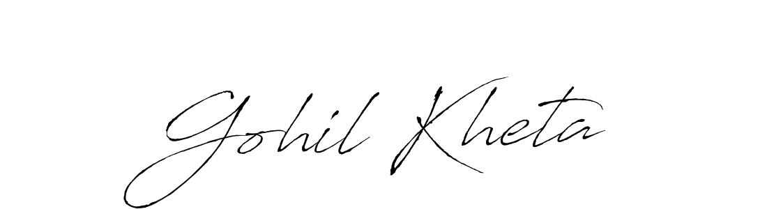 Make a short Gohil Kheta signature style. Manage your documents anywhere anytime using Antro_Vectra. Create and add eSignatures, submit forms, share and send files easily. Gohil Kheta signature style 6 images and pictures png