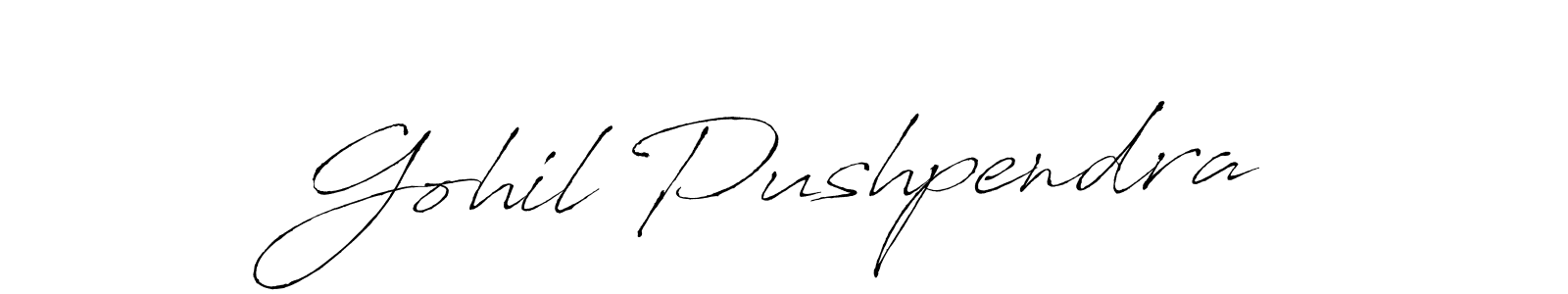 You can use this online signature creator to create a handwritten signature for the name Gohil Pushpendra. This is the best online autograph maker. Gohil Pushpendra signature style 6 images and pictures png