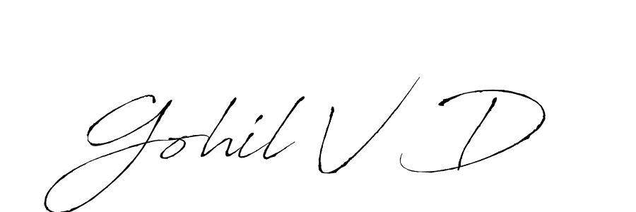 It looks lik you need a new signature style for name Gohil V D. Design unique handwritten (Antro_Vectra) signature with our free signature maker in just a few clicks. Gohil V D signature style 6 images and pictures png