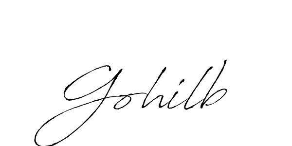 Create a beautiful signature design for name Gohilb. With this signature (Antro_Vectra) fonts, you can make a handwritten signature for free. Gohilb signature style 6 images and pictures png