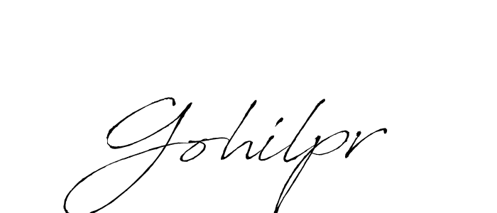 How to make Gohilpr signature? Antro_Vectra is a professional autograph style. Create handwritten signature for Gohilpr name. Gohilpr signature style 6 images and pictures png