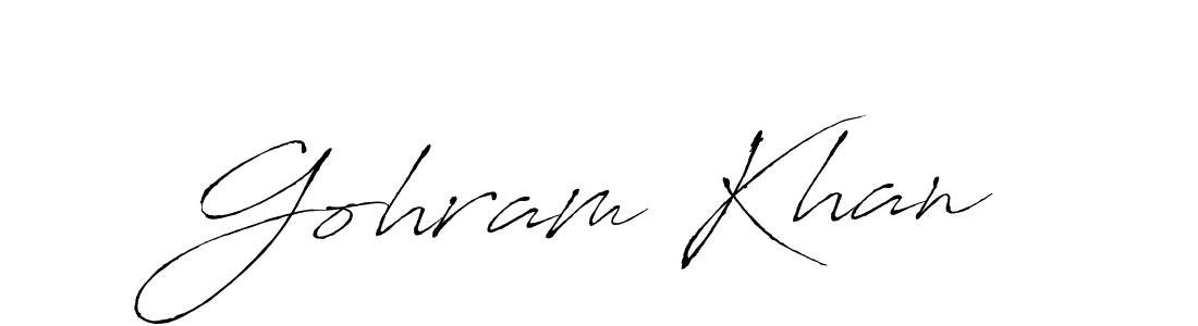 if you are searching for the best signature style for your name Gohram Khan. so please give up your signature search. here we have designed multiple signature styles  using Antro_Vectra. Gohram Khan signature style 6 images and pictures png