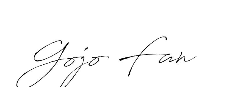 Gojo Fan stylish signature style. Best Handwritten Sign (Antro_Vectra) for my name. Handwritten Signature Collection Ideas for my name Gojo Fan. Gojo Fan signature style 6 images and pictures png