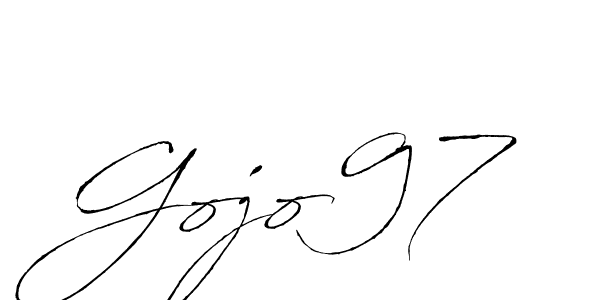 You should practise on your own different ways (Antro_Vectra) to write your name (Gojo97) in signature. don't let someone else do it for you. Gojo97 signature style 6 images and pictures png