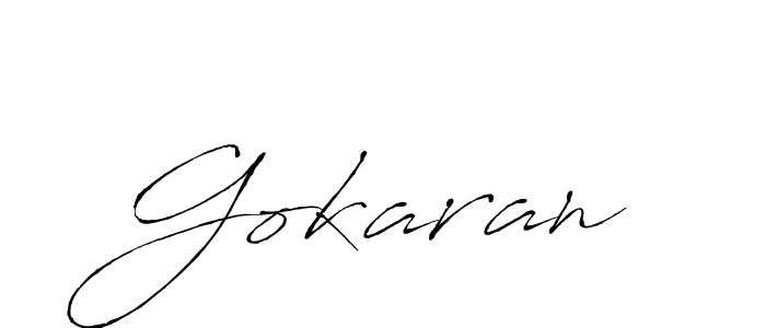 How to make Gokaran name signature. Use Antro_Vectra style for creating short signs online. This is the latest handwritten sign. Gokaran signature style 6 images and pictures png