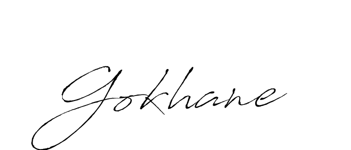 How to make Gokhane name signature. Use Antro_Vectra style for creating short signs online. This is the latest handwritten sign. Gokhane signature style 6 images and pictures png