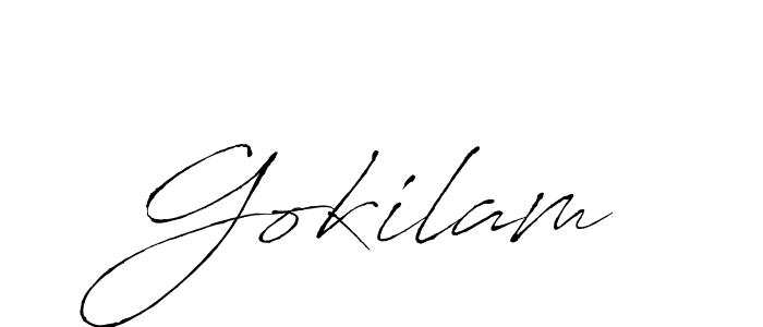 It looks lik you need a new signature style for name Gokilam. Design unique handwritten (Antro_Vectra) signature with our free signature maker in just a few clicks. Gokilam signature style 6 images and pictures png