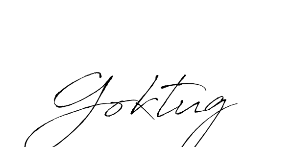 Make a beautiful signature design for name Goktug. With this signature (Antro_Vectra) style, you can create a handwritten signature for free. Goktug signature style 6 images and pictures png