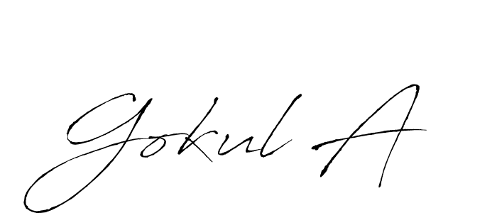 How to Draw Gokul A signature style? Antro_Vectra is a latest design signature styles for name Gokul A. Gokul A signature style 6 images and pictures png