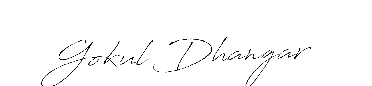 Also we have Gokul Dhangar name is the best signature style. Create professional handwritten signature collection using Antro_Vectra autograph style. Gokul Dhangar signature style 6 images and pictures png
