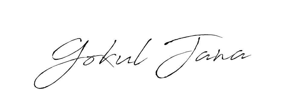Make a beautiful signature design for name Gokul Jana. Use this online signature maker to create a handwritten signature for free. Gokul Jana signature style 6 images and pictures png
