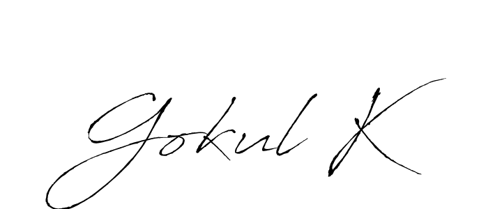 How to Draw Gokul K signature style? Antro_Vectra is a latest design signature styles for name Gokul K. Gokul K signature style 6 images and pictures png