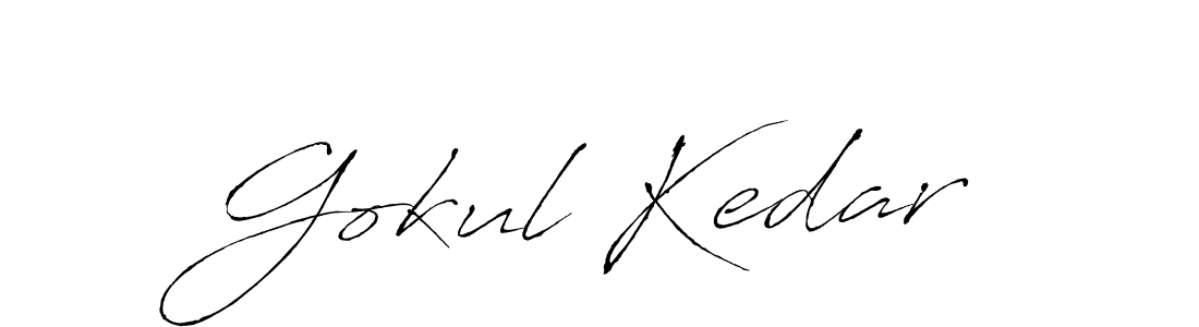 How to make Gokul Kedar signature? Antro_Vectra is a professional autograph style. Create handwritten signature for Gokul Kedar name. Gokul Kedar signature style 6 images and pictures png