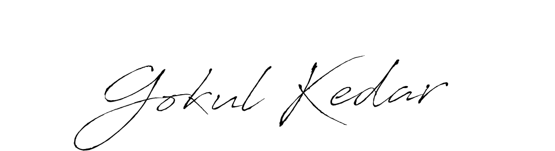 Also You can easily find your signature by using the search form. We will create Gokul Kedar name handwritten signature images for you free of cost using Antro_Vectra sign style. Gokul Kedar signature style 6 images and pictures png