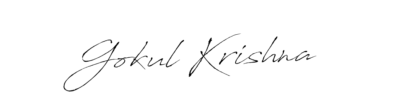 How to make Gokul Krishna signature? Antro_Vectra is a professional autograph style. Create handwritten signature for Gokul Krishna name. Gokul Krishna signature style 6 images and pictures png
