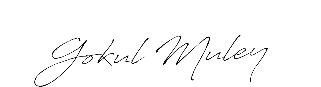 if you are searching for the best signature style for your name Gokul Muley. so please give up your signature search. here we have designed multiple signature styles  using Antro_Vectra. Gokul Muley signature style 6 images and pictures png