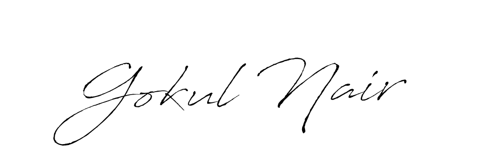 if you are searching for the best signature style for your name Gokul Nair. so please give up your signature search. here we have designed multiple signature styles  using Antro_Vectra. Gokul Nair signature style 6 images and pictures png