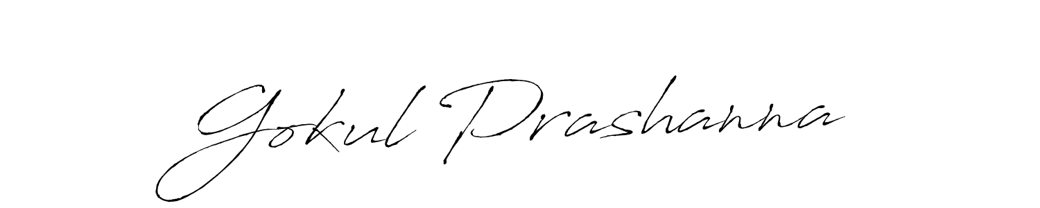 Design your own signature with our free online signature maker. With this signature software, you can create a handwritten (Antro_Vectra) signature for name Gokul Prashanna. Gokul Prashanna signature style 6 images and pictures png