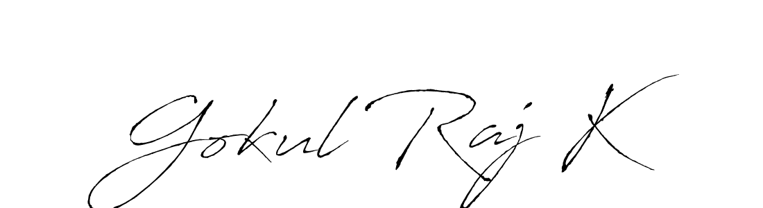 It looks lik you need a new signature style for name Gokul Raj K. Design unique handwritten (Antro_Vectra) signature with our free signature maker in just a few clicks. Gokul Raj K signature style 6 images and pictures png