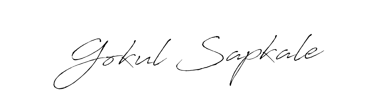 Here are the top 10 professional signature styles for the name Gokul Sapkale. These are the best autograph styles you can use for your name. Gokul Sapkale signature style 6 images and pictures png