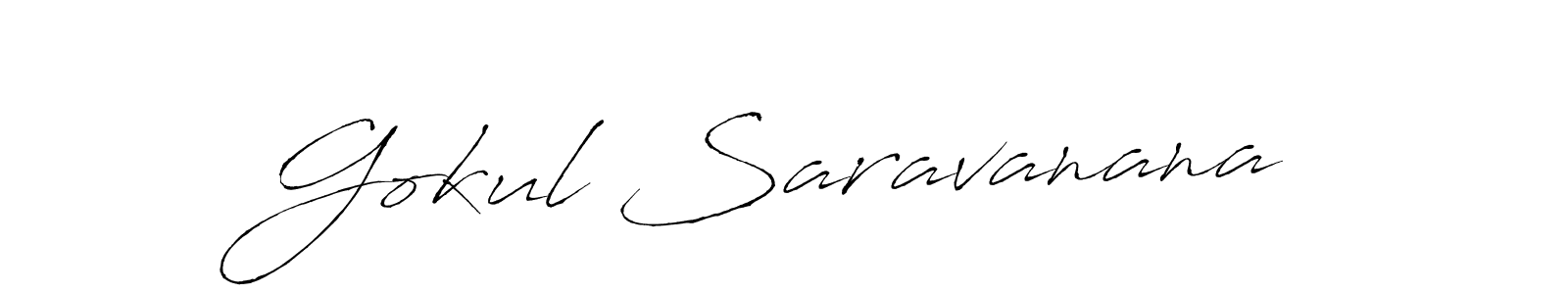 if you are searching for the best signature style for your name Gokul Saravanana. so please give up your signature search. here we have designed multiple signature styles  using Antro_Vectra. Gokul Saravanana signature style 6 images and pictures png