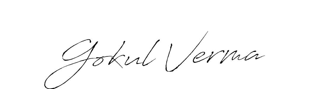 Antro_Vectra is a professional signature style that is perfect for those who want to add a touch of class to their signature. It is also a great choice for those who want to make their signature more unique. Get Gokul Verma name to fancy signature for free. Gokul Verma signature style 6 images and pictures png