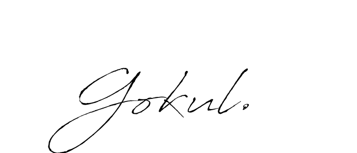 How to Draw Gokul.  signature style? Antro_Vectra is a latest design signature styles for name Gokul. . Gokul.  signature style 6 images and pictures png