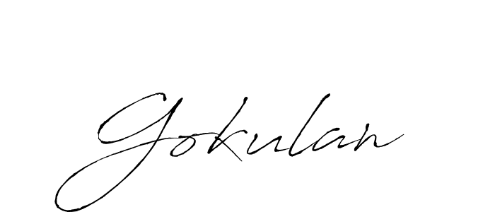 if you are searching for the best signature style for your name Gokulan. so please give up your signature search. here we have designed multiple signature styles  using Antro_Vectra. Gokulan signature style 6 images and pictures png