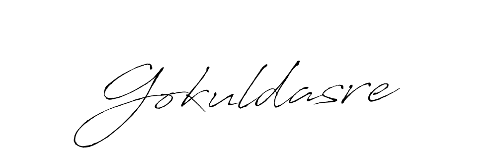 Also we have Gokuldasre name is the best signature style. Create professional handwritten signature collection using Antro_Vectra autograph style. Gokuldasre signature style 6 images and pictures png