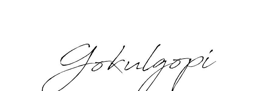 Use a signature maker to create a handwritten signature online. With this signature software, you can design (Antro_Vectra) your own signature for name Gokulgopi. Gokulgopi signature style 6 images and pictures png